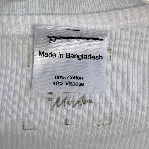 White V-neck Top Size:  Large - Picture 4 of 8